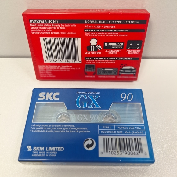 2 cassette tapes (blank) NEW - Picture 2 of 10